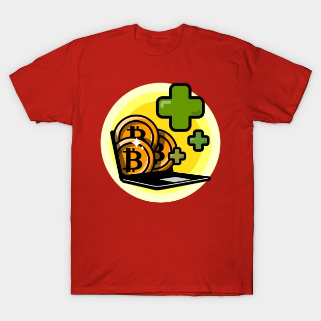 Bitcoin computer value earning, Cryptocurrency.png T-Shirt by Akman